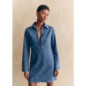 Sézane Sole Dress in Denim